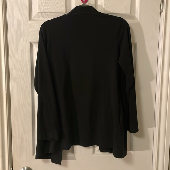 Black cotton open style light weight cardigan - Picture 5 of 5
